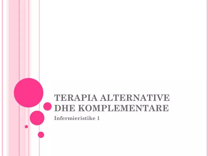 terapia alternative dhe komplementare