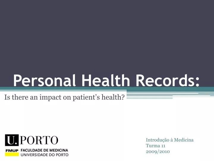 personal health records