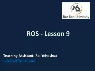 ROS - Lesson 9