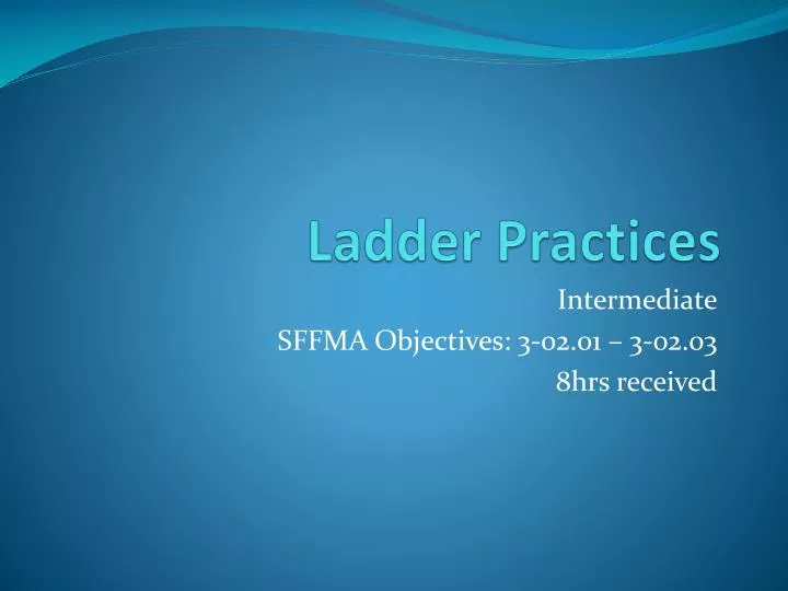 ladder practices