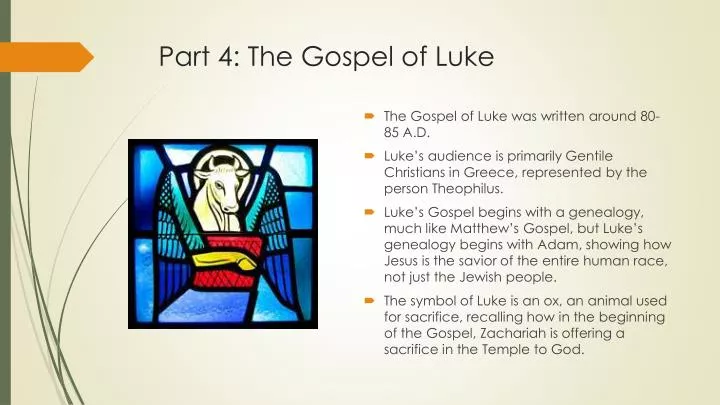 part 4 the gospel of luke