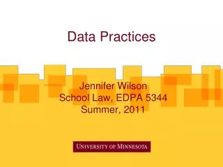 Data Practices