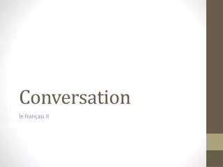 conversation