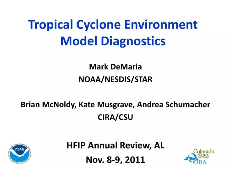 tropical cyclone environment model diagnostics