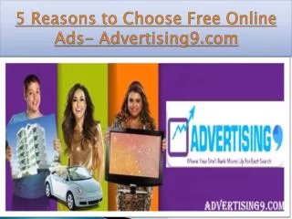 Top 5 Reason to GO Online-Advertising9.com
