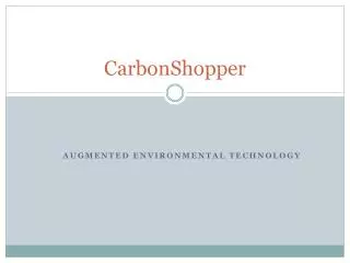 CarbonShopper
