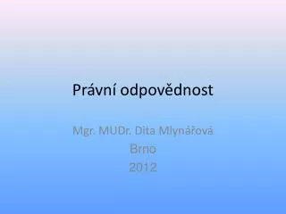 pr vn odpov dnost