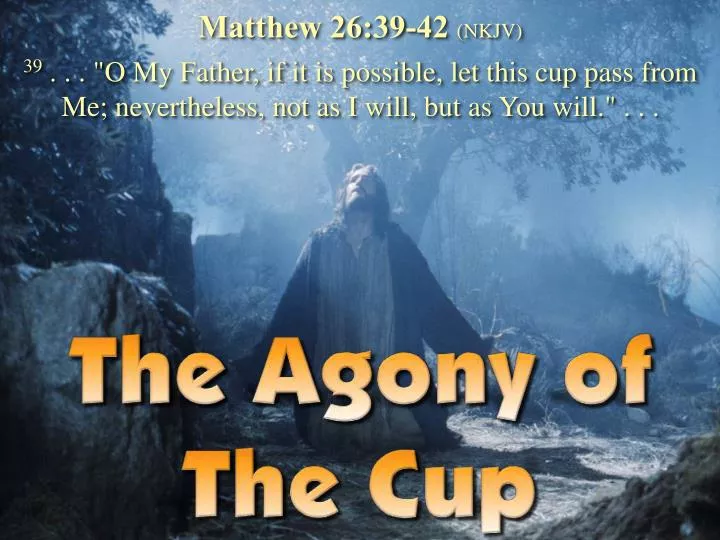 Let This Cup Pass from Me - Meaning of Jesus' Prayer in Garden of Gethsemane