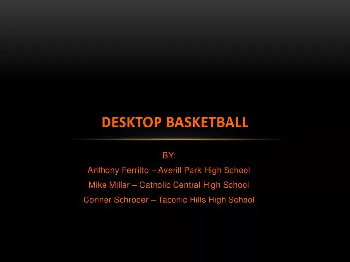 desktop basketball