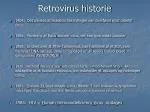 Retrovirus historie - slide 1