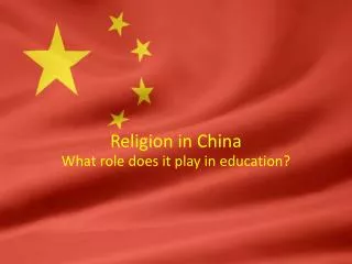 Religion in China