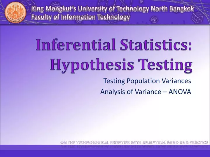 inferential statistics hypothesis testing