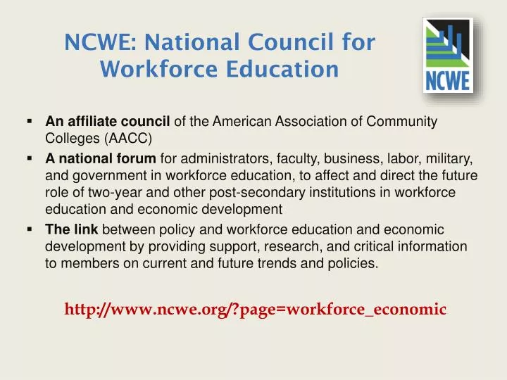 ncwe national council for workforce education
