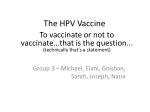 The HPV Vaccine