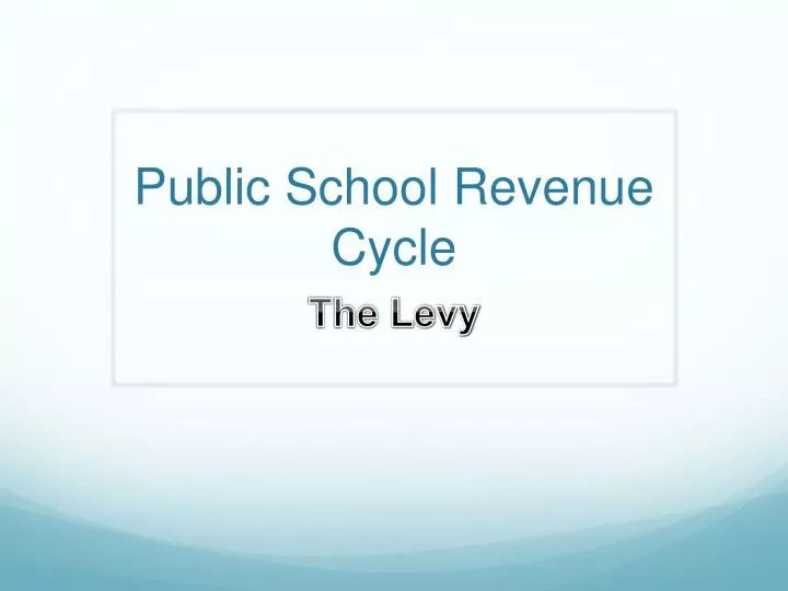 public school revenue cycle