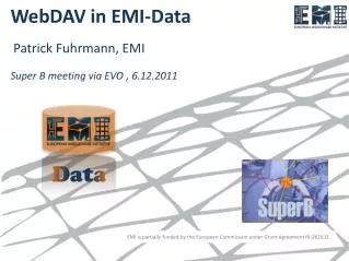 WebDAV in EMI-Data