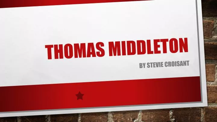 thomas middleton