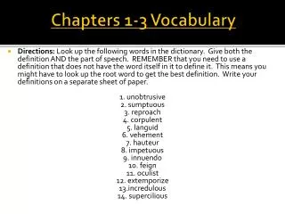 chapters 1 3 vocabulary