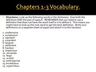 chapters 1 3 vocabulary
