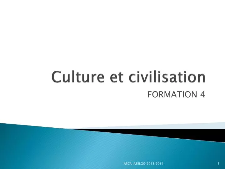 culture et civilisation