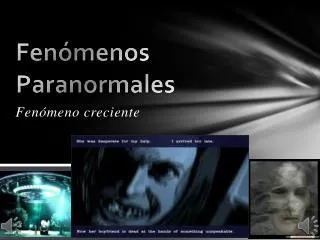 Fenómenos Paranormales