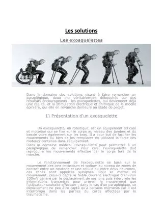 les solutions