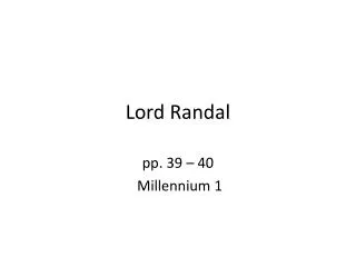 Lord Randal