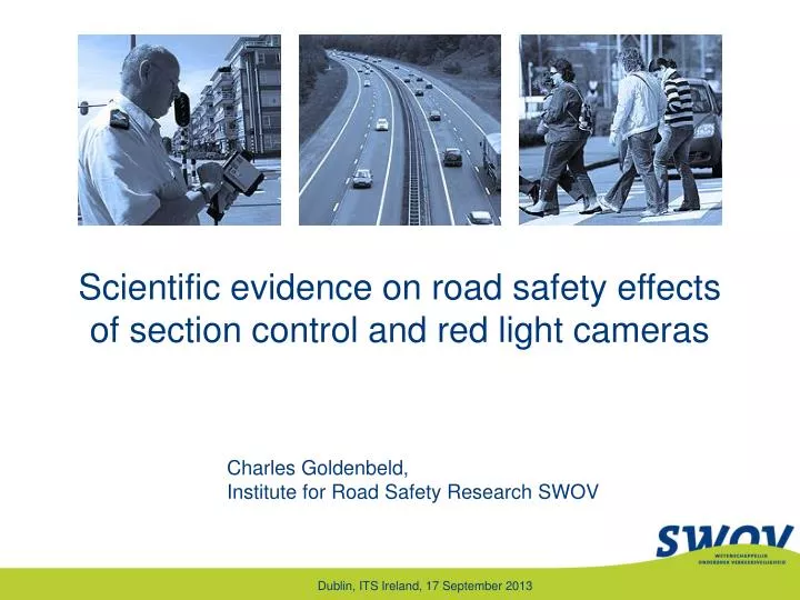 scientific evidence on road safety effects of section control and red light cameras