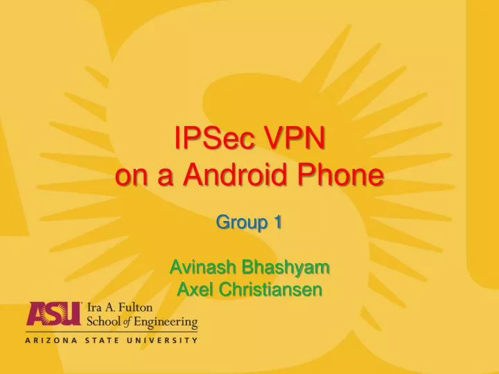 ipsec vpn on a android phone