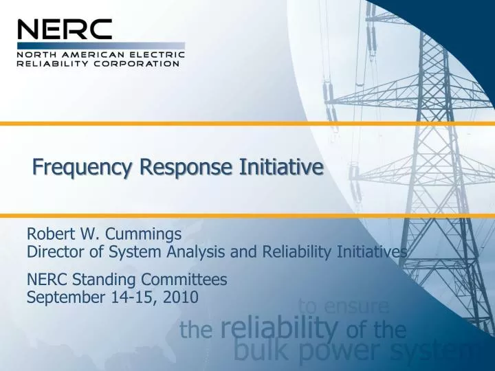 frequency response initiative