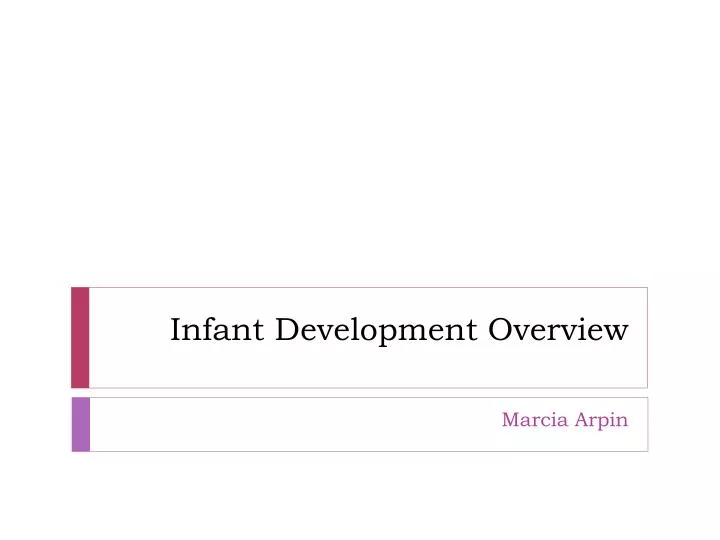 infant development overview