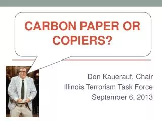 Carbon Paper or Copiers?