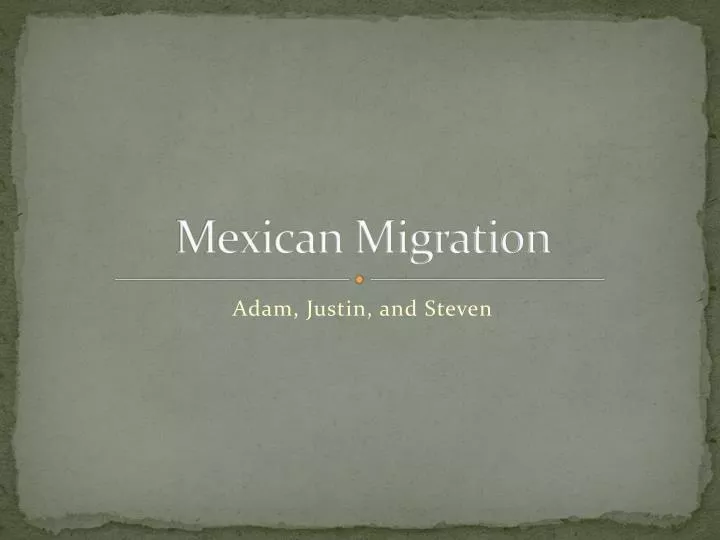 mexican migration