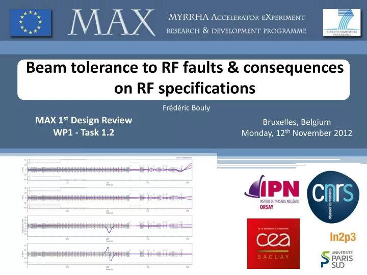 beam tolerance to rf faults consequences on rf specifications