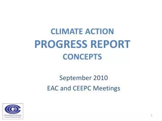 Climate Action Progress Report Concepts