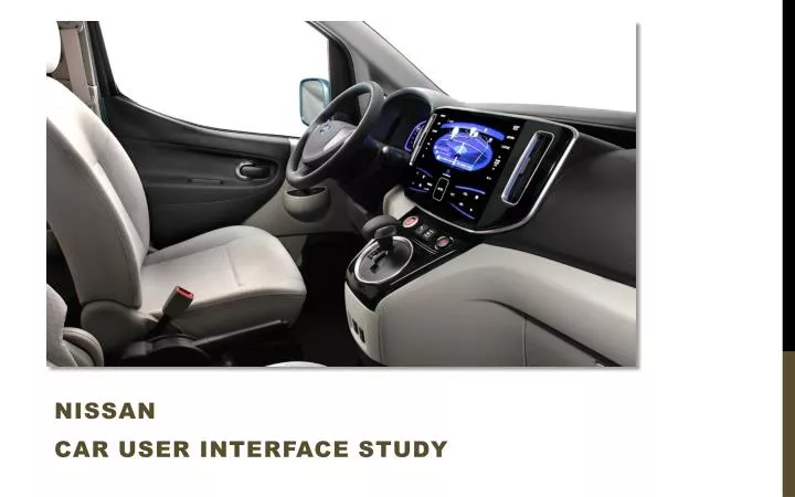 nissan car user interface study