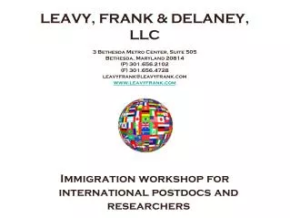 LEAVY, FRANK &amp; DELANEY, LLC