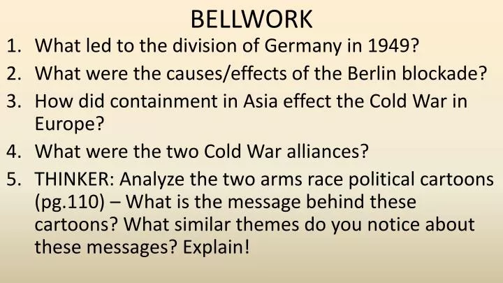 bellwork