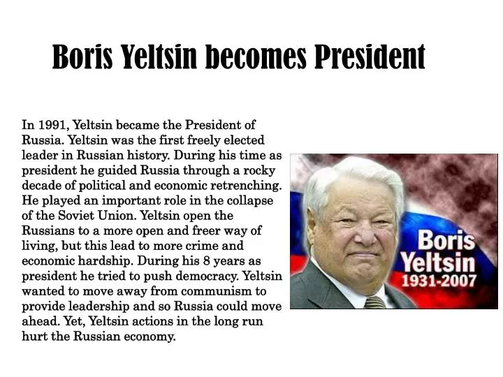 boris yeltsin becomes president