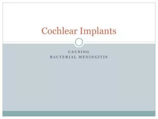 Cochlear Implants