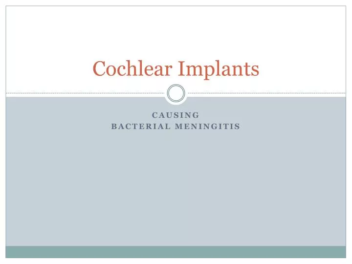 cochlear implants