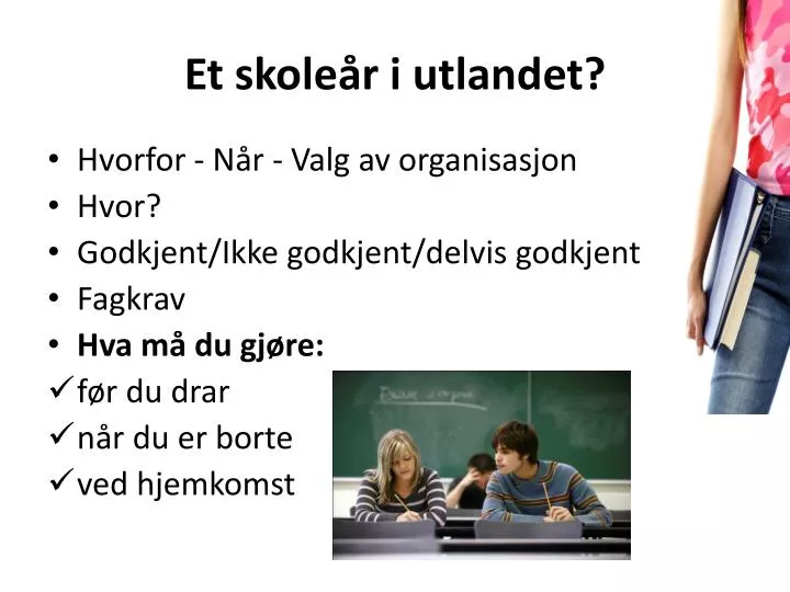 et skole r i utlandet