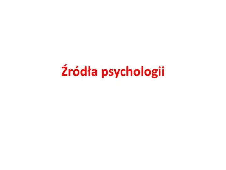 r d a psychologii