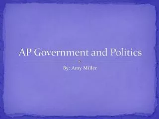 AP Government and Politics