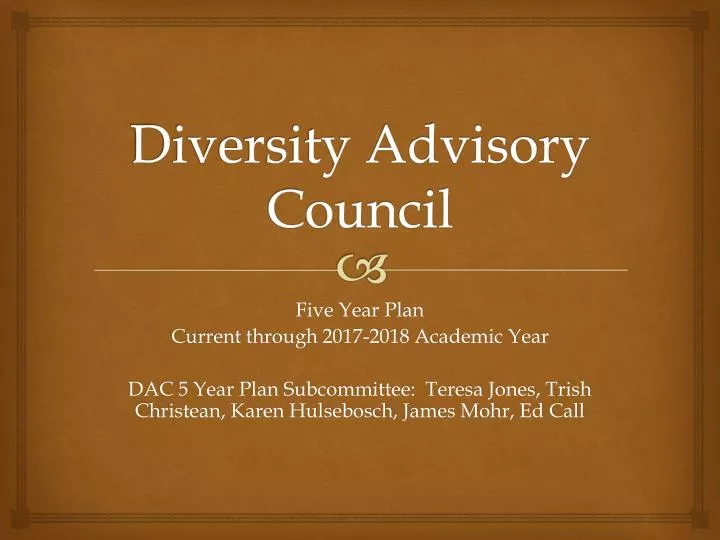 diversity advisory council