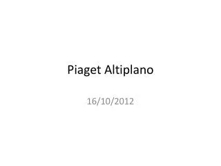 piaget altiplano