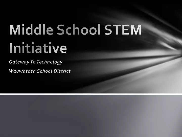 middle school stem initiative