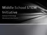 Middle School STEM Initiative - slide 1