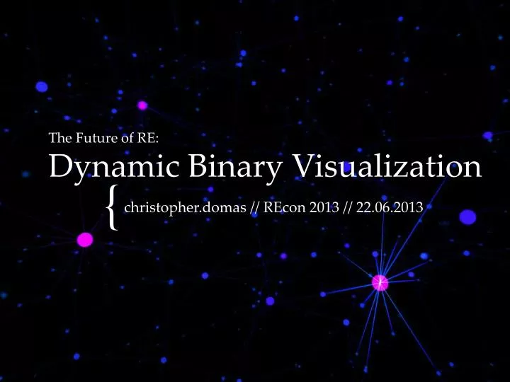 the future of re dynamic binary visualization