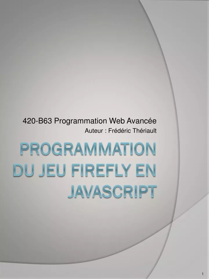 420 b63 programmation web avanc e auteur fr d ric th riault